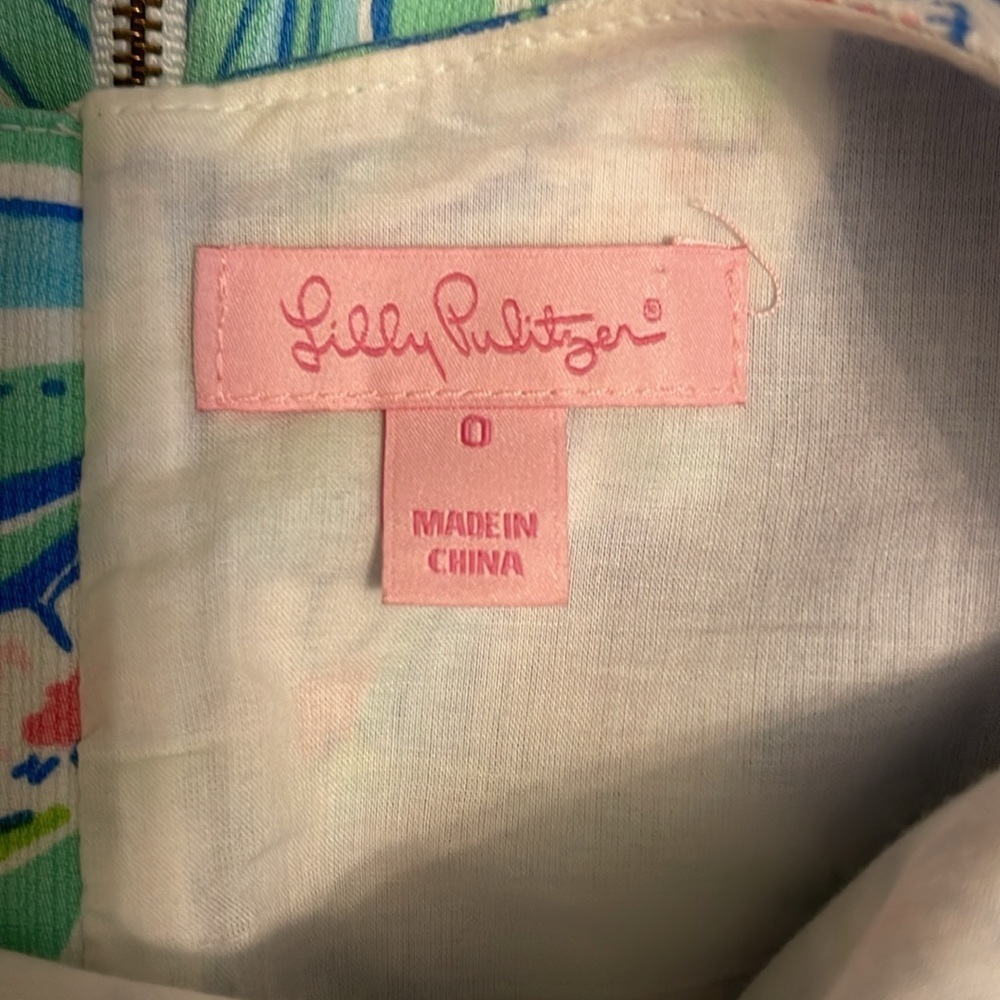 Lilly Pulitzer Fully Lined Floral Shift Size 0 - Picture 4 of 6